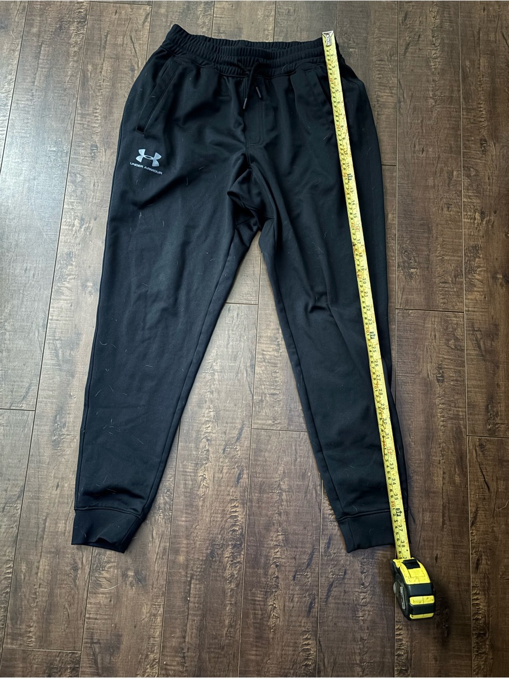Under Armour Men Black Fleece Joggers with Logo